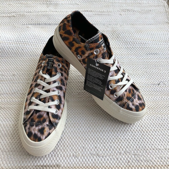 leopard print platform converse